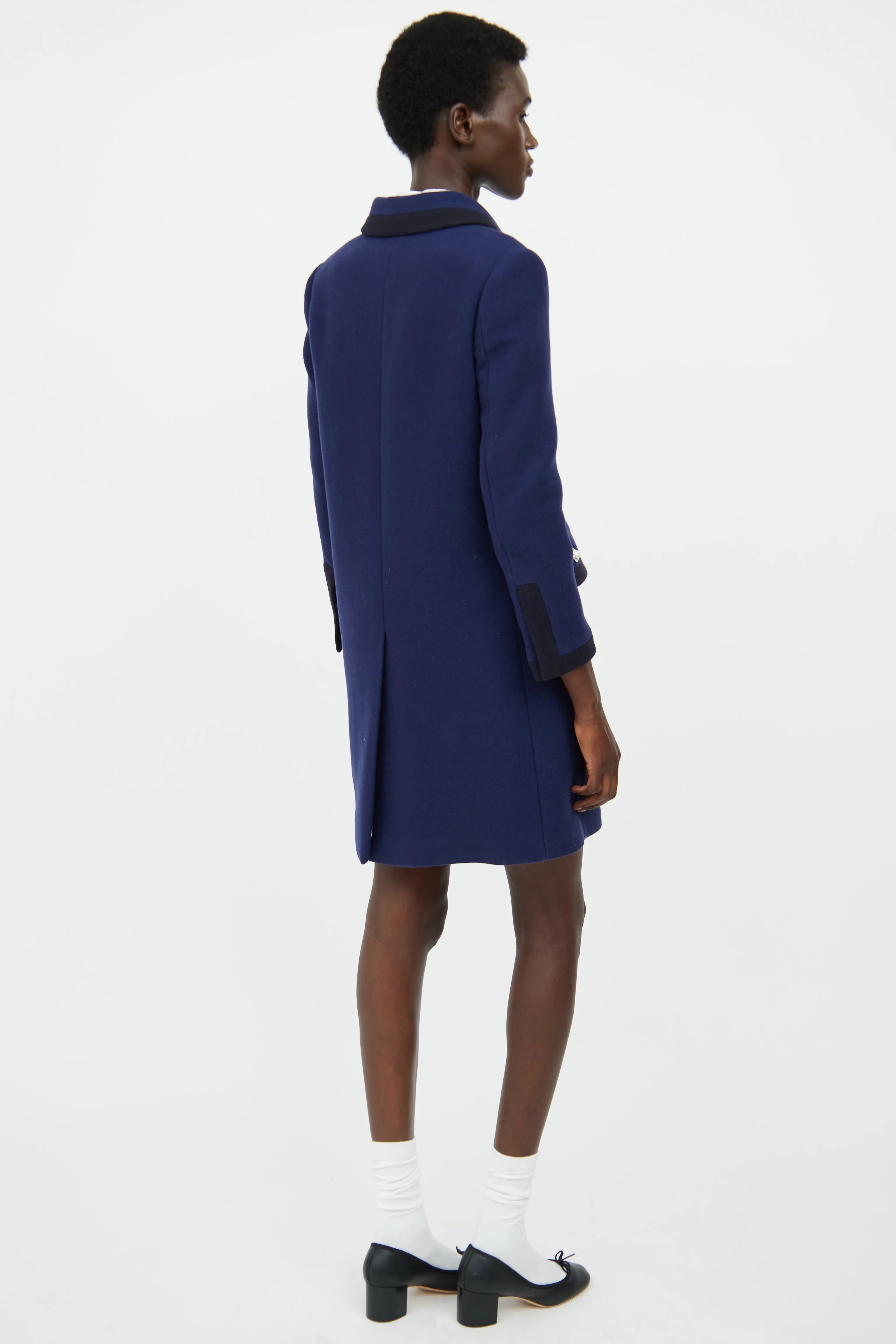 2018 Navy Wool Pea Coat