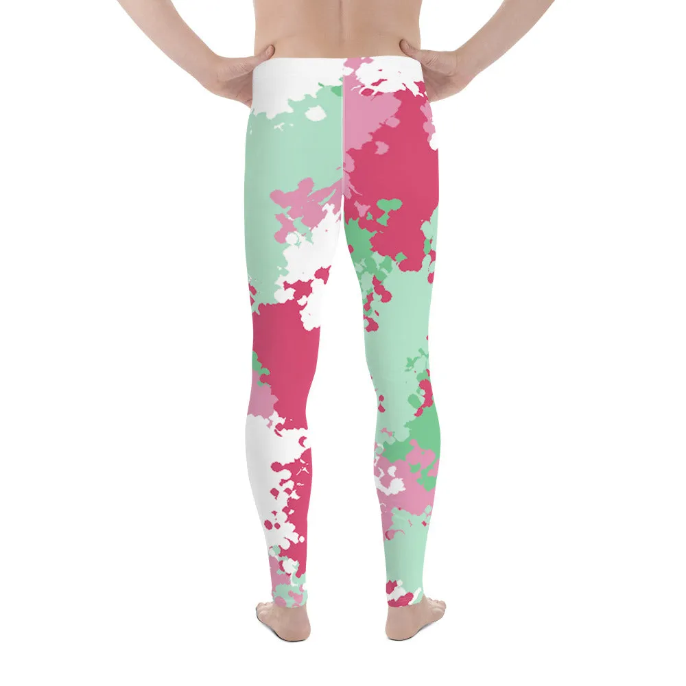 Abrosexual Pride Men's Leggings Yoga Pants in Camo