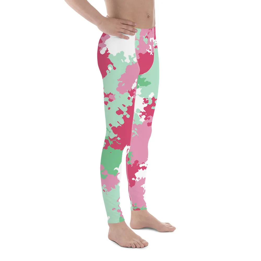 Abrosexual Pride Men's Leggings Yoga Pants in Camo