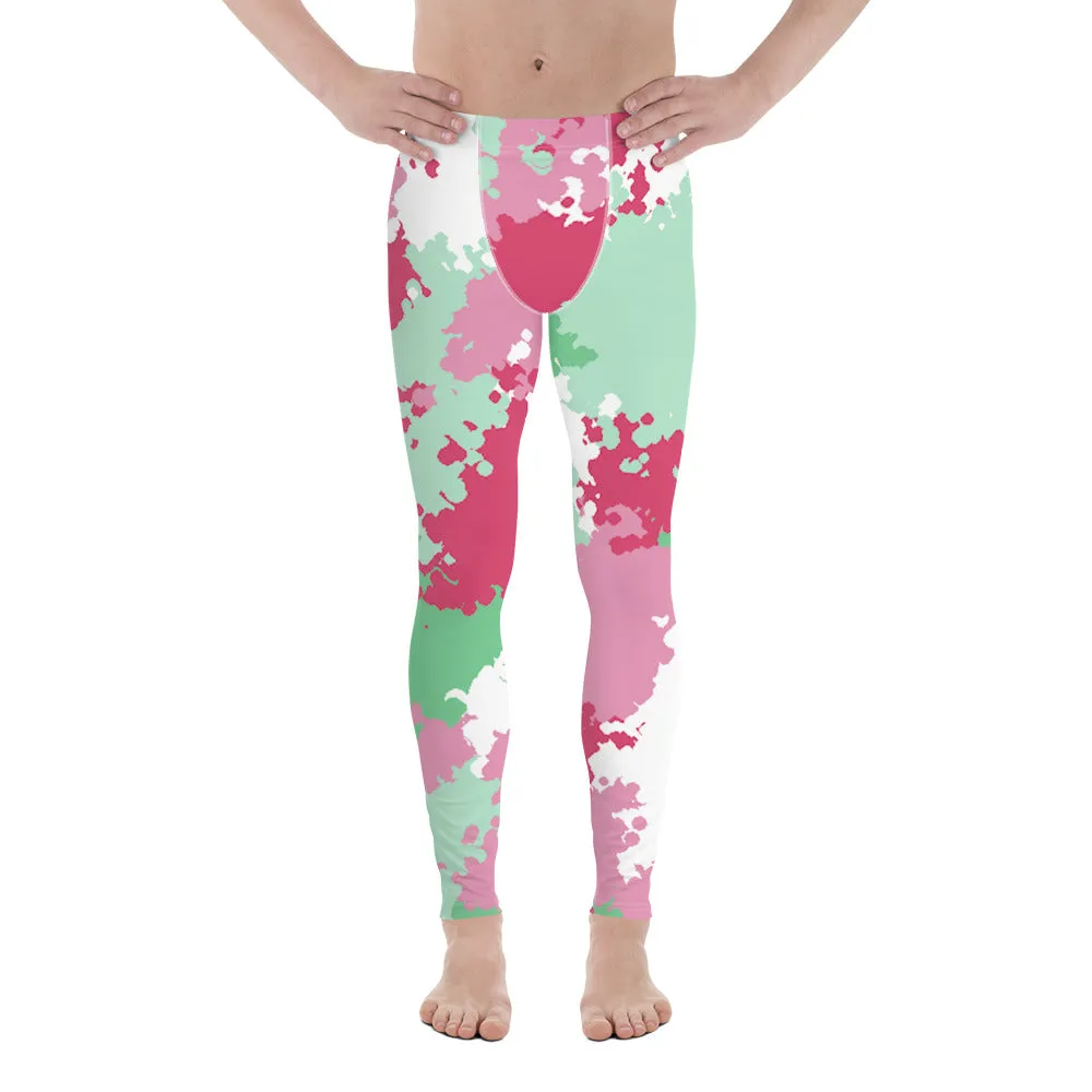 Abrosexual Pride Men's Leggings Yoga Pants in Camo
