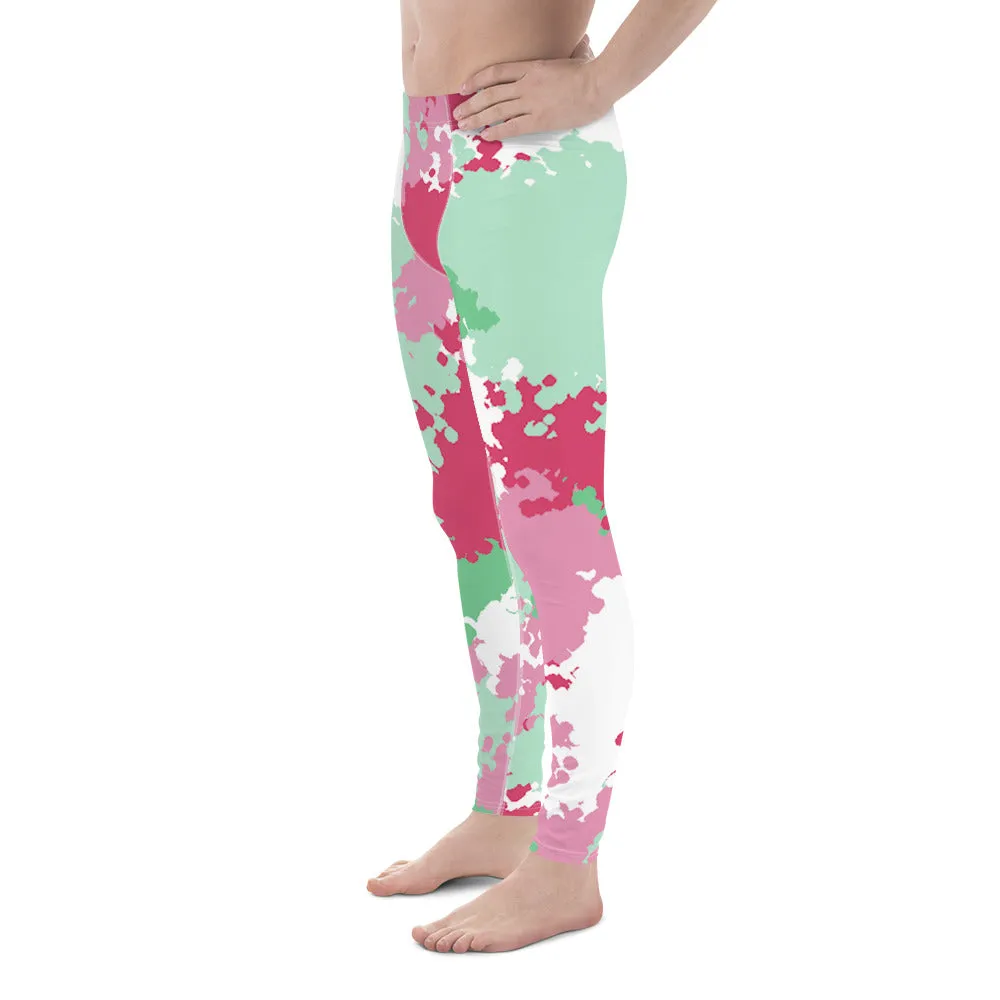 Abrosexual Pride Men's Leggings Yoga Pants in Camo
