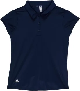 adidas Girls' Performance Primegreen Polo Shirt (Little Big Kids), Collegiate Navy, X-Small