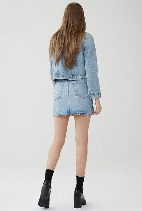 AGOLDE - Palladium Hi Rise Mini Skirt in Renewal