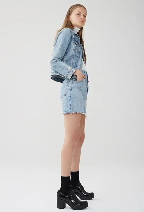 AGOLDE - Palladium Hi Rise Mini Skirt in Renewal