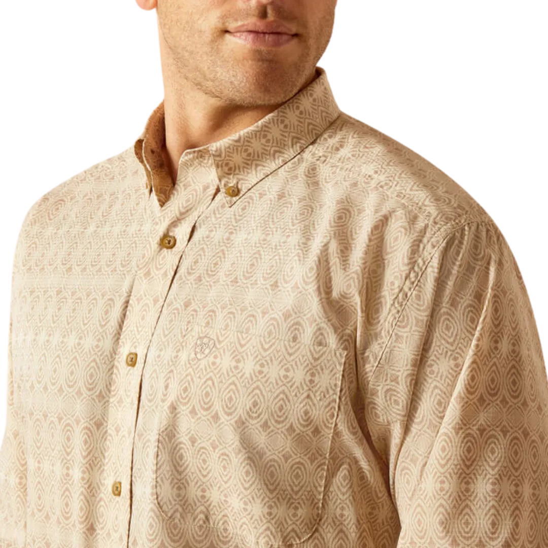 Ariat Men's 360 Air Flow Classic Fit Simply Taupe Shirt