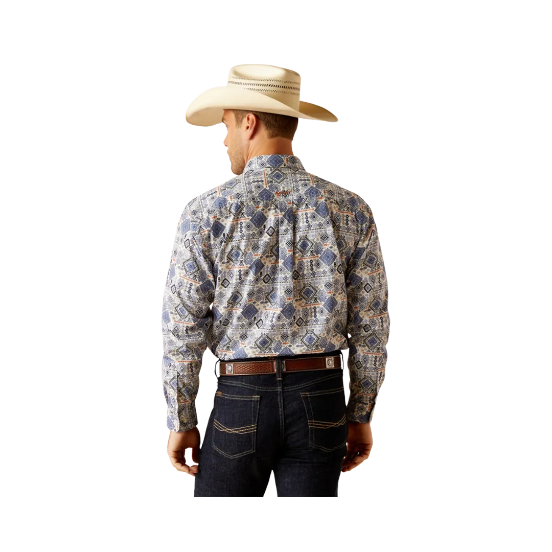 Ariat Men's Donald Print Blue Shirt