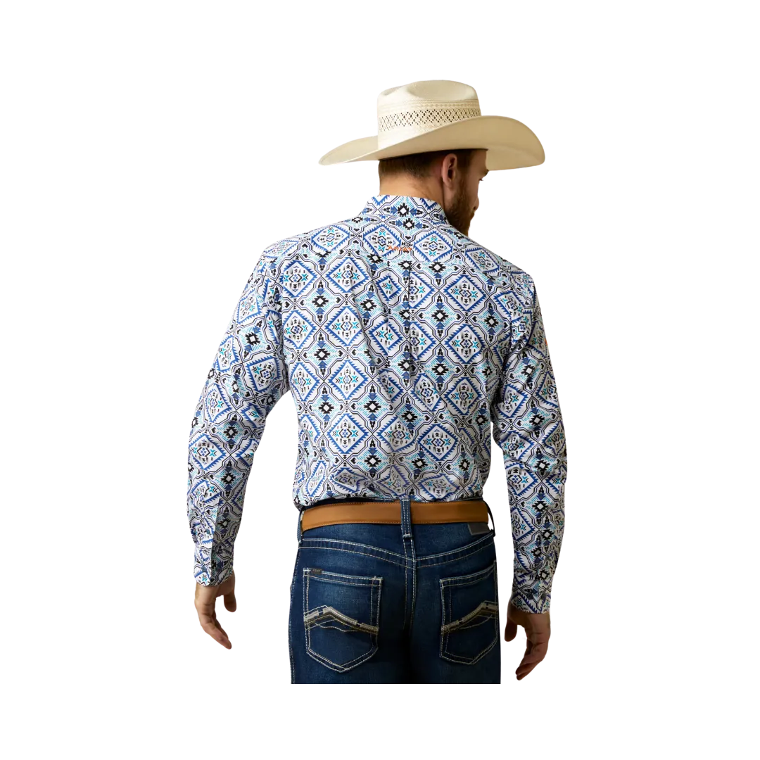 Ariat Men's Team Deacon Fitted White Shirt