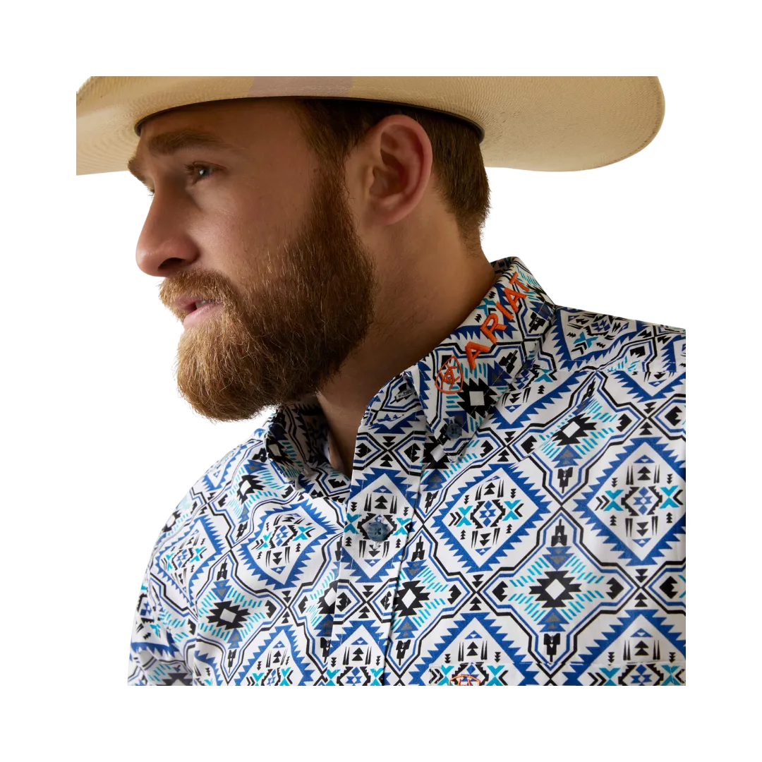 Ariat Men's Team Deacon Fitted White Shirt