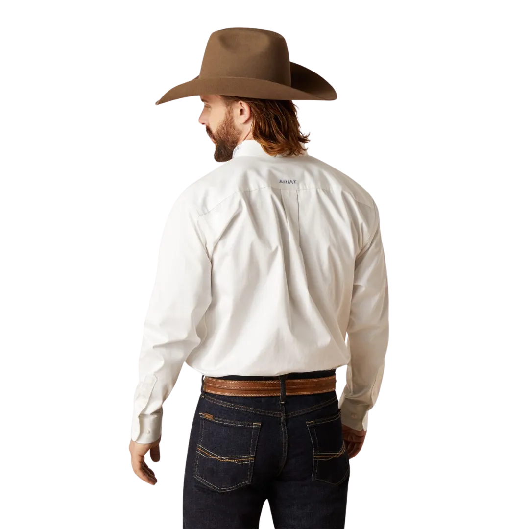 Ariat Men's Team Logo Classic Twill White Shirt