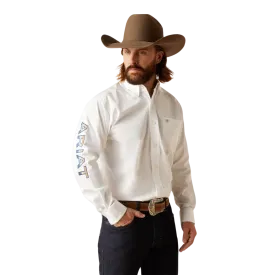 Ariat Men's Team Logo Classic Twill White Shirt