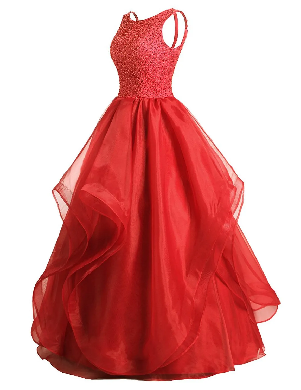 Asymmetric Ball Gown Evening Dress