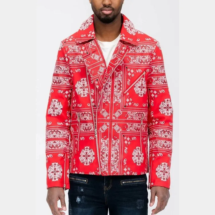 Bandana Leather Jacket (2 Colors)