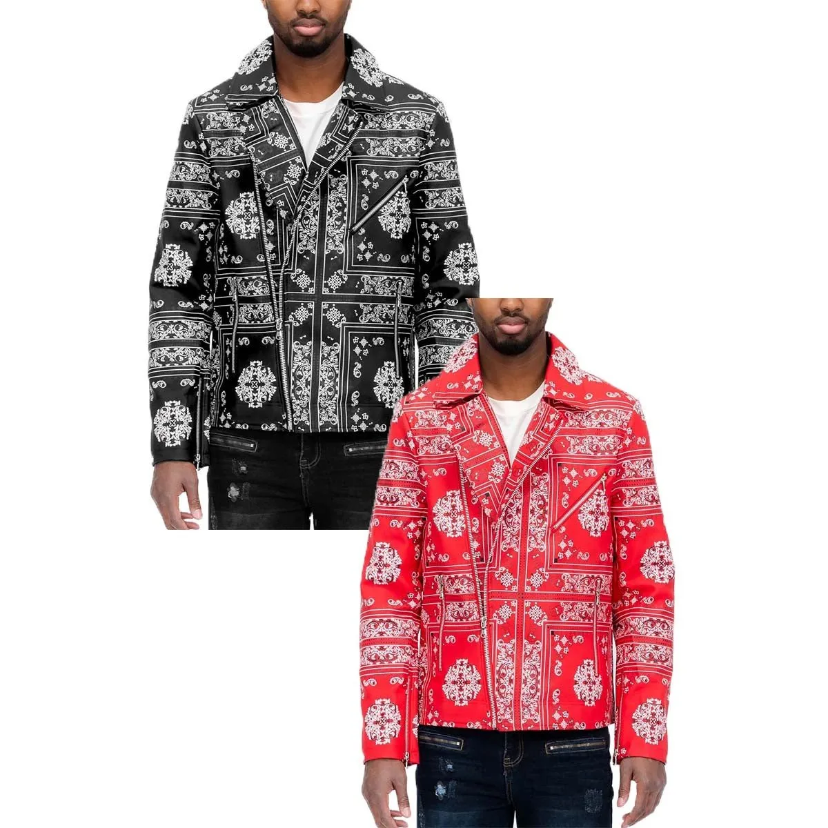 Bandana Leather Jacket (2 Colors)
