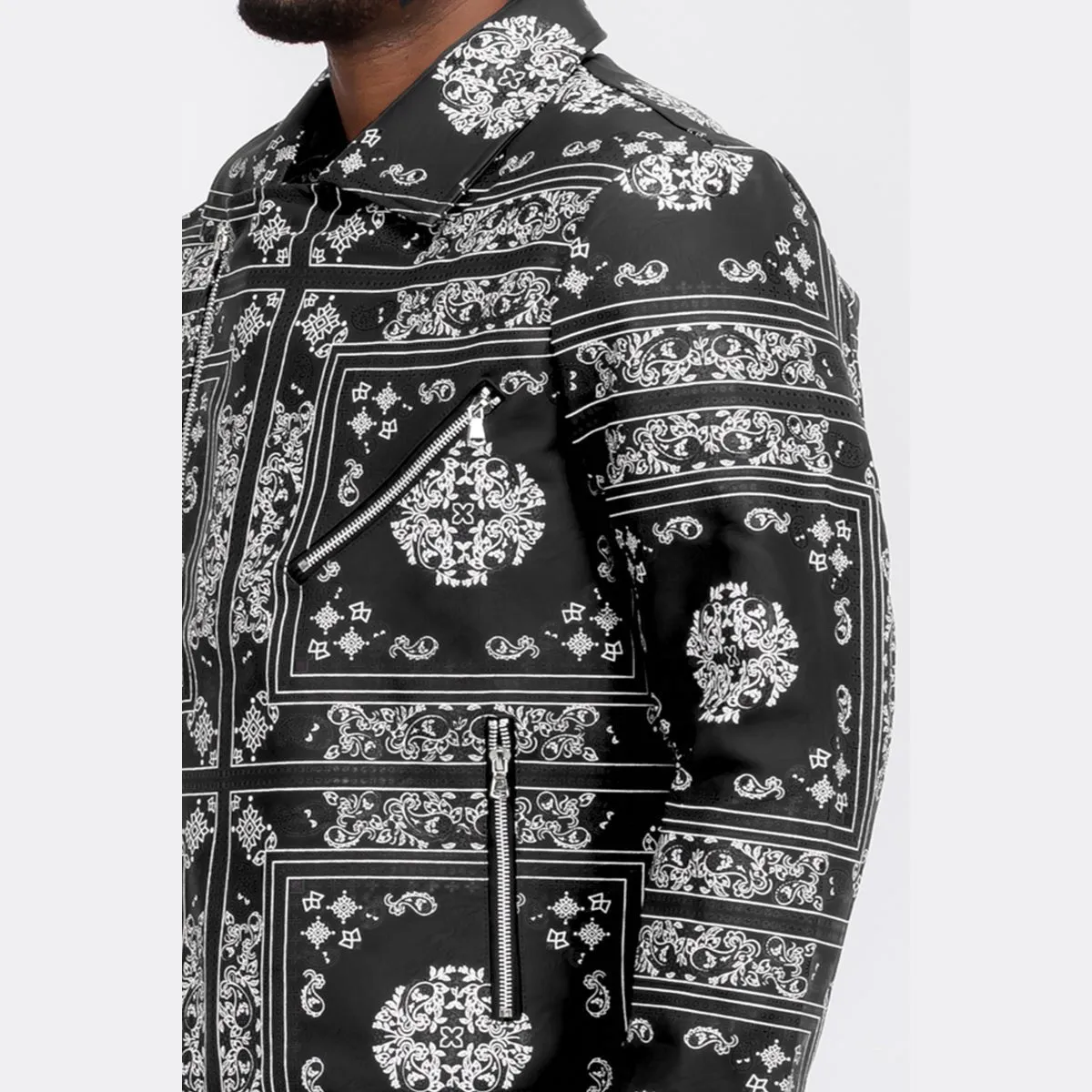 Bandana Leather Jacket (2 Colors)