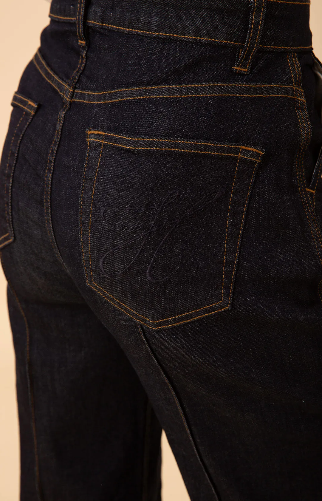 Blake Flare Leg Denim Trouser Made in California