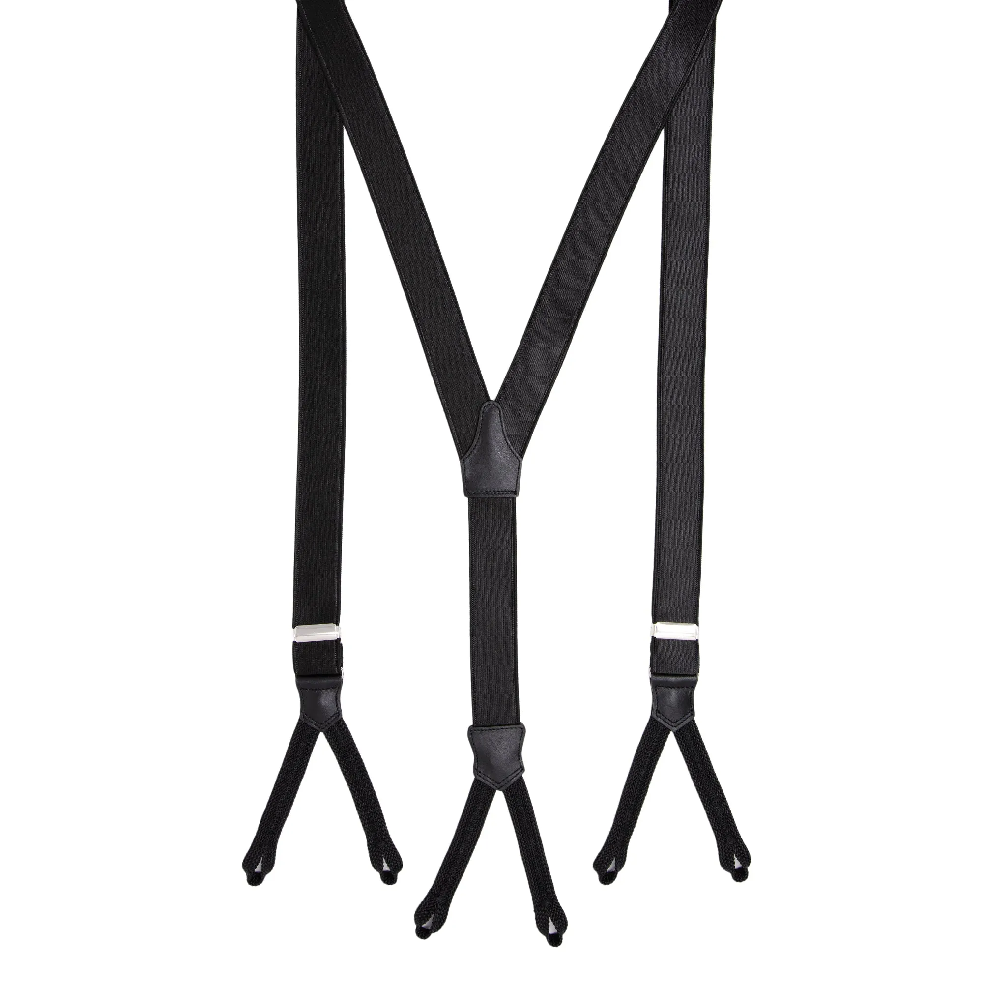 Bretelle Classiche - BLACK WITH BRAID