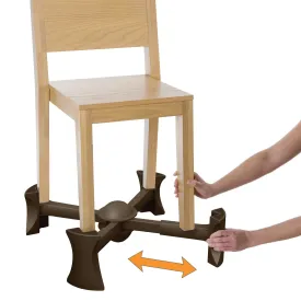 Chocolate - KABOOST Booster Seat - Goes Under the Chair