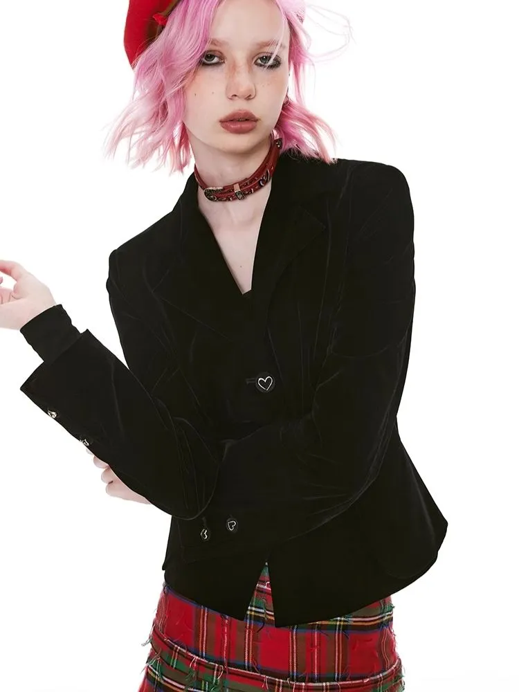 Classic retro style waisted jacket【s0000004972】