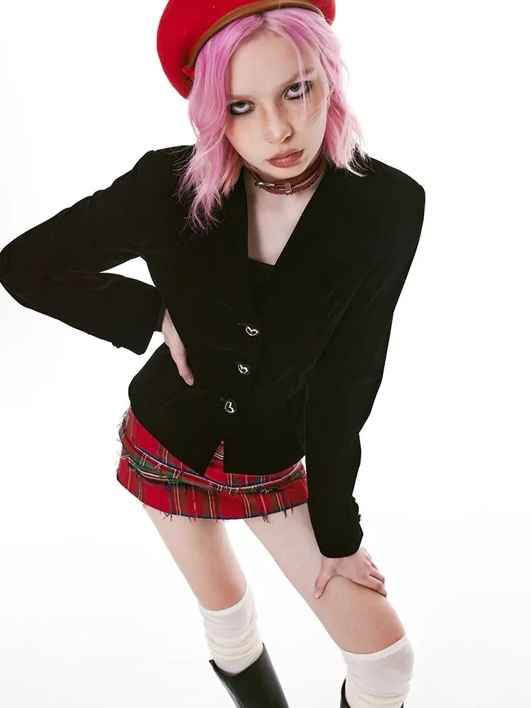 Classic retro style waisted jacket【s0000004972】