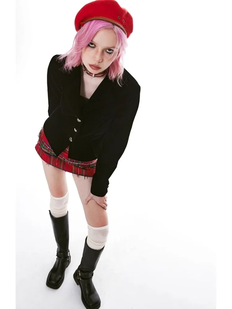 Classic retro style waisted jacket【s0000004972】