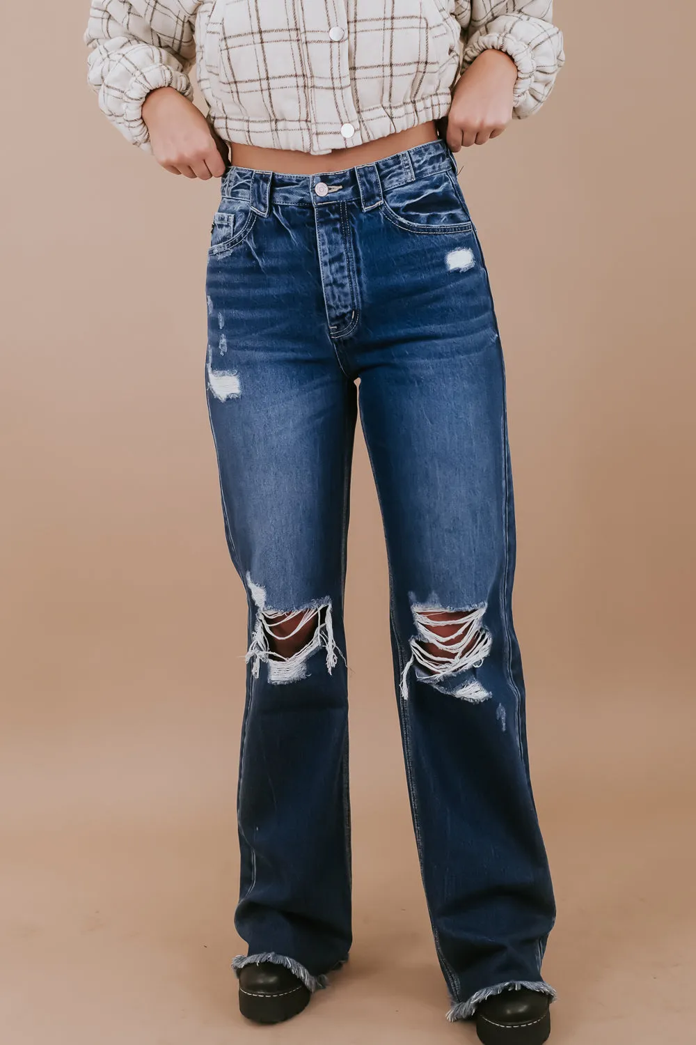Colton 90's Flare Jean, Dark KANCAN