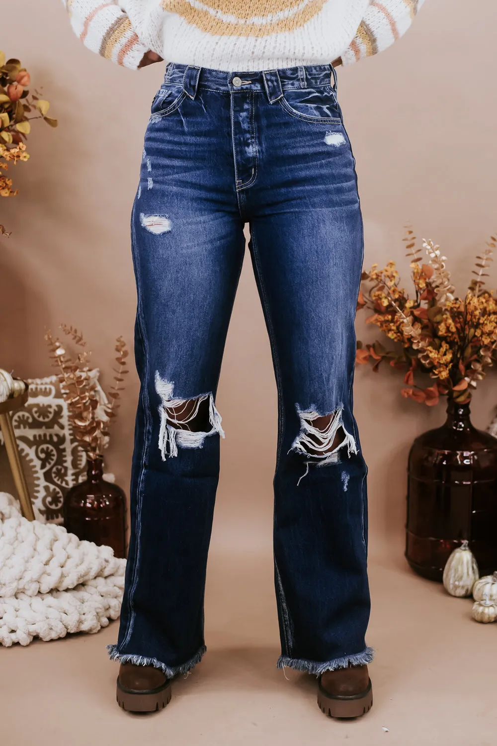 Colton 90's Flare Jean, Dark KANCAN