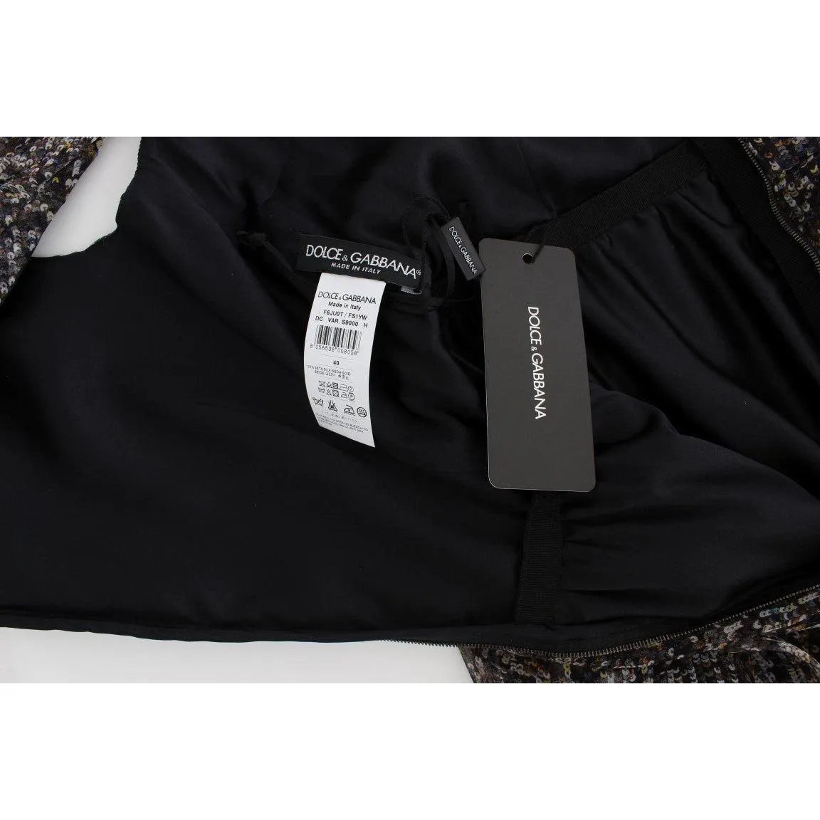Dolce & Gabbana Glamorous Sequined Silk Full-Length Dress