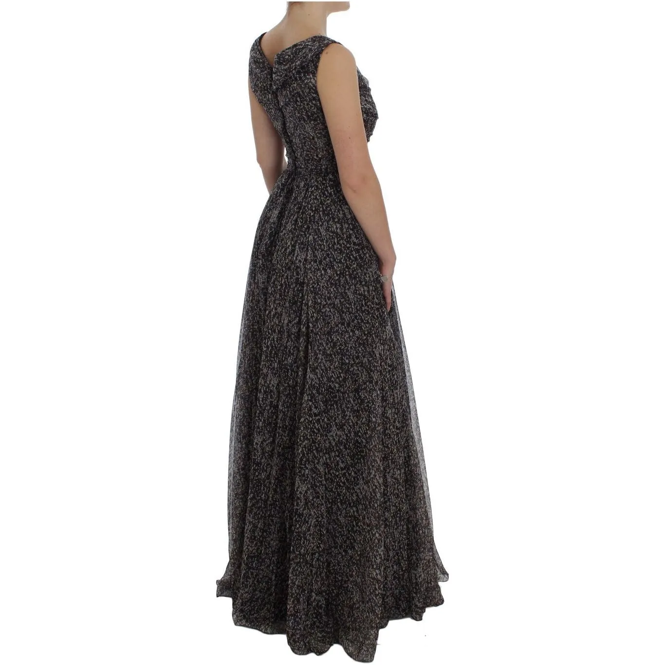 Dolce & Gabbana Glamorous Sequined Silk Full-Length Dress