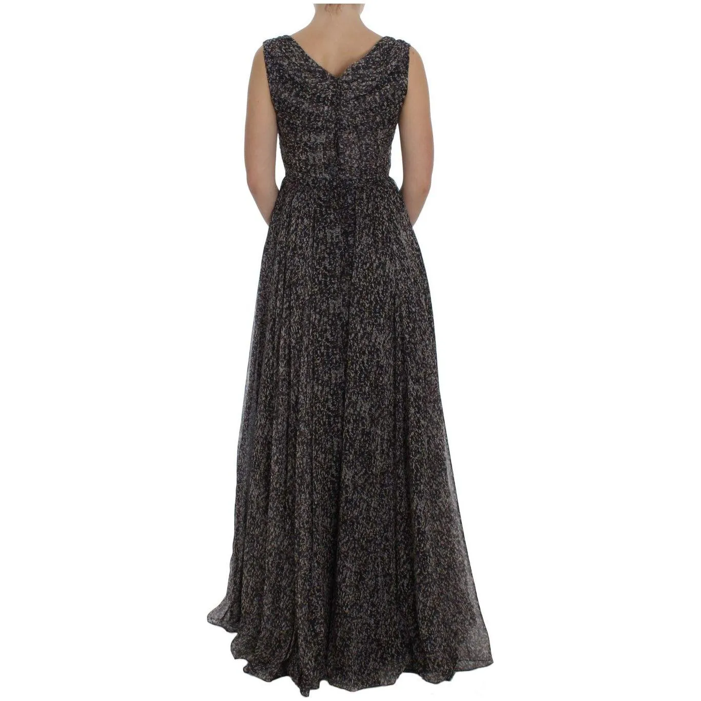 Dolce & Gabbana Glamorous Sequined Silk Full-Length Dress