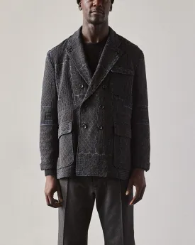Engineered Garments Reefer Jacket, Black/Navy Geo Jacquard