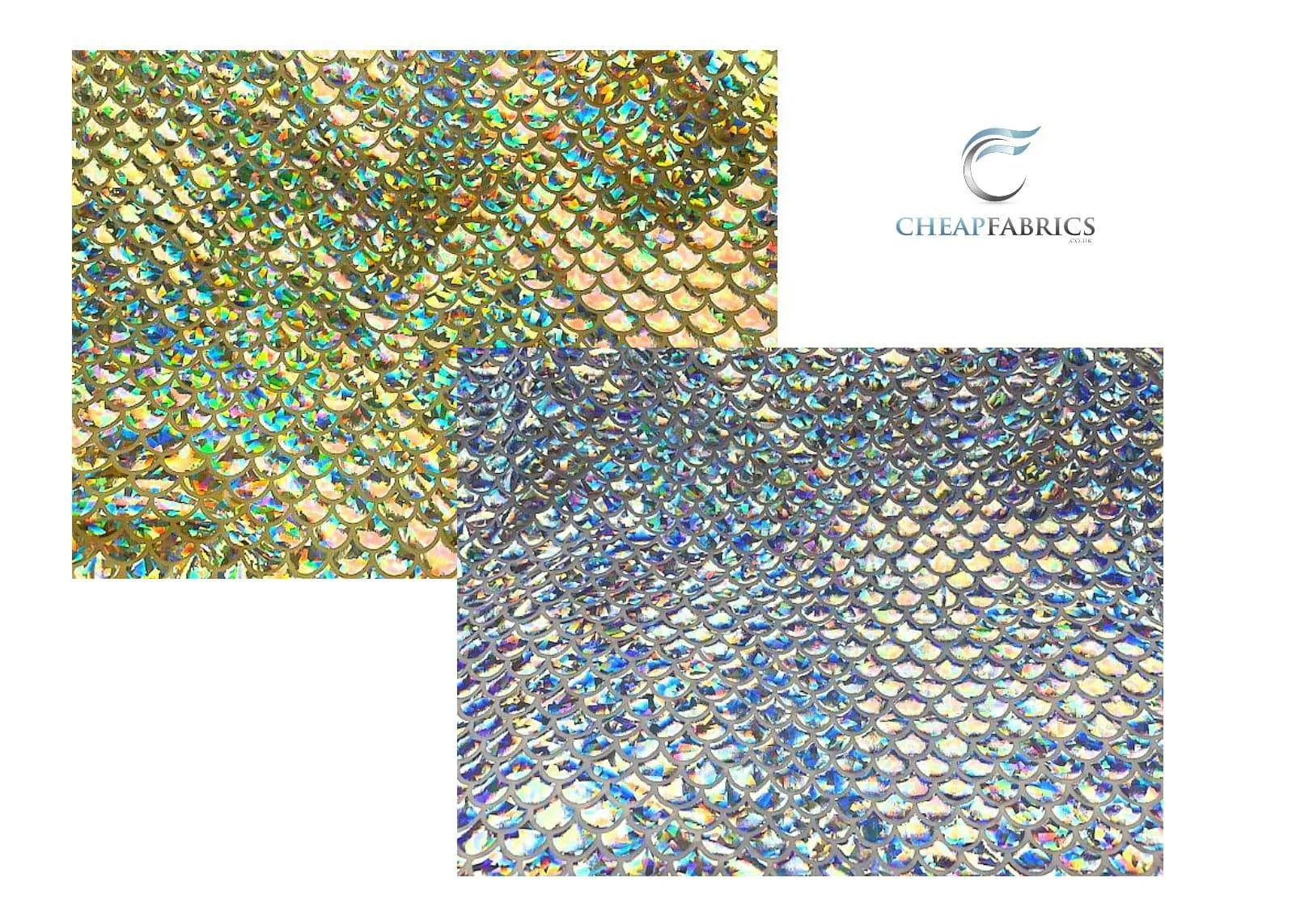 Fish Scales Iridescent Foil Jersey