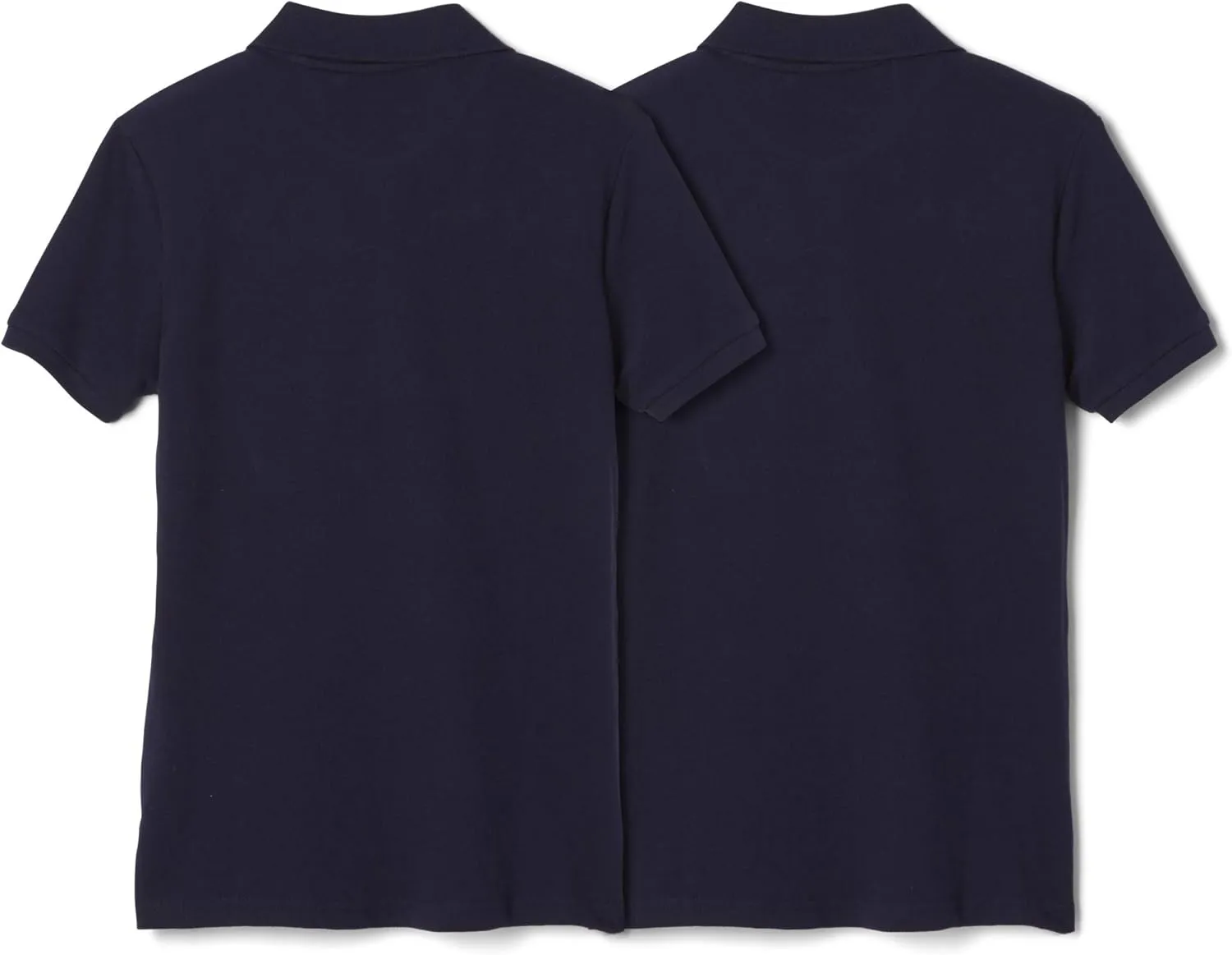 French Toast Girls' Short Sleeve Stretch Pique Polo-2 Pack