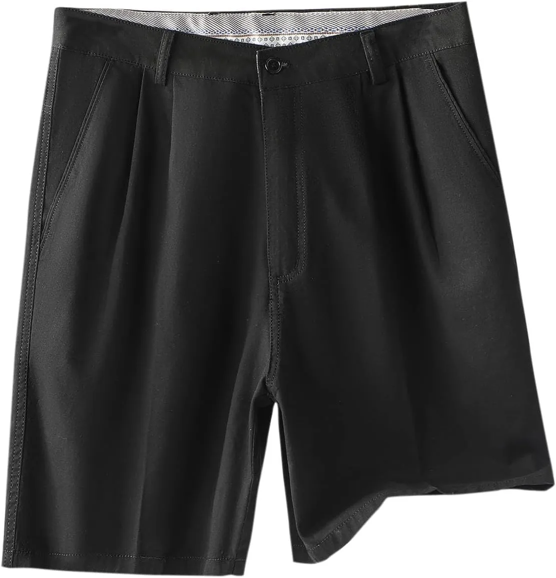 Golf Shorts for Men 2025 Summer Work Solid Basic Dress Shorts Casual Pleated Front Relaxed Short Pants with Pockets