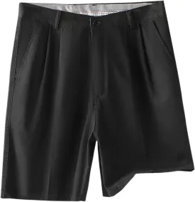 Golf Shorts for Men 2025 Summer Work Solid Basic Dress Shorts Casual Pleated Front Relaxed Short Pants with Pockets
