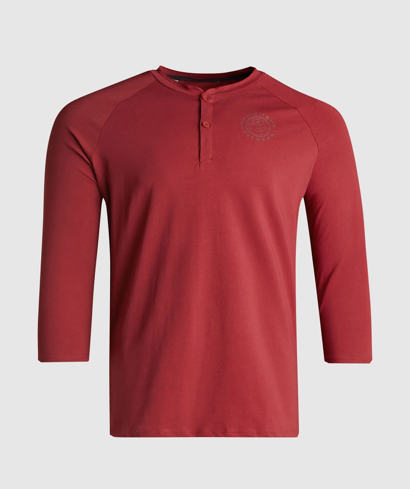 Gymshark Legacy Henley - Washed Red