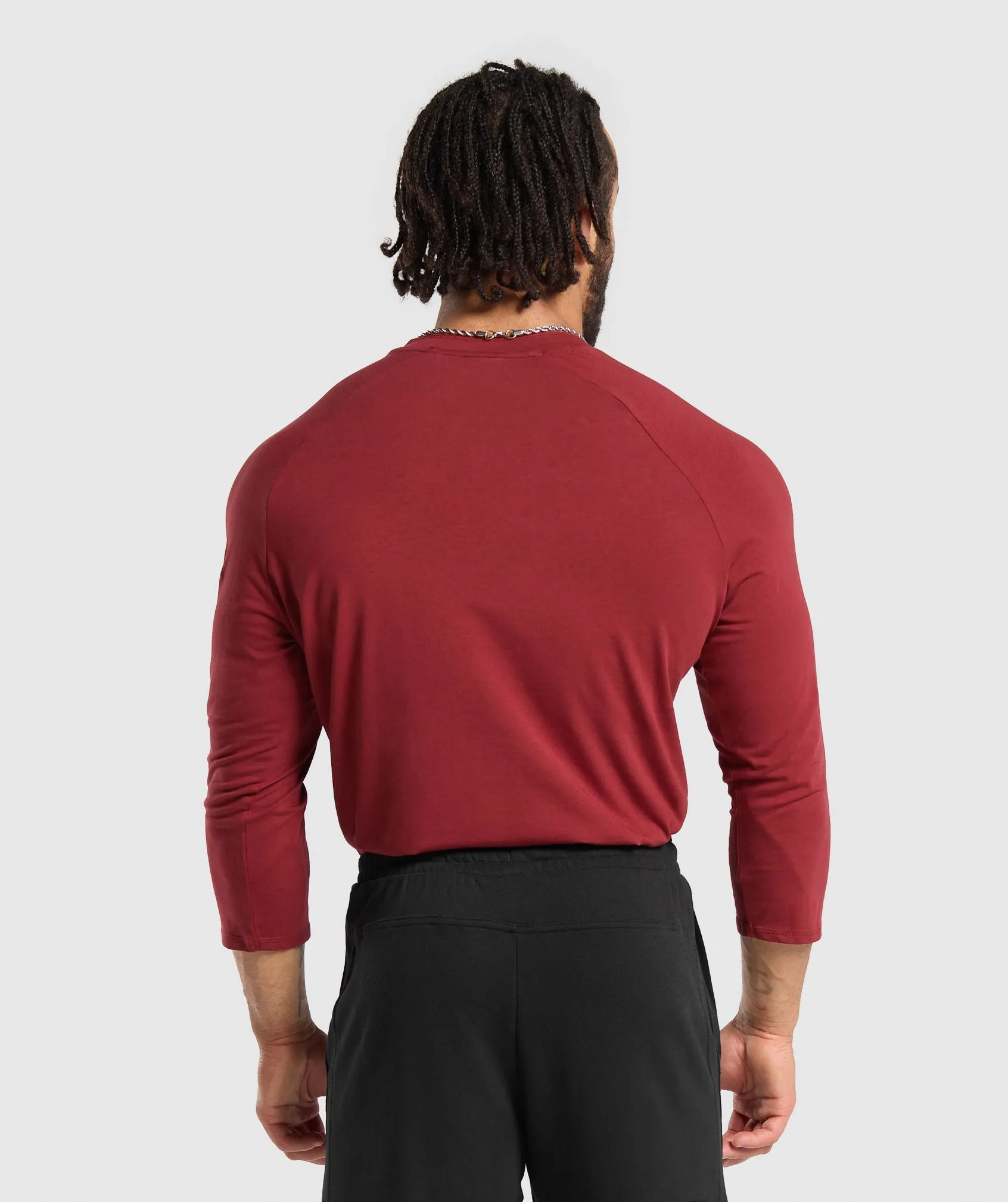 Gymshark Legacy Henley - Washed Red