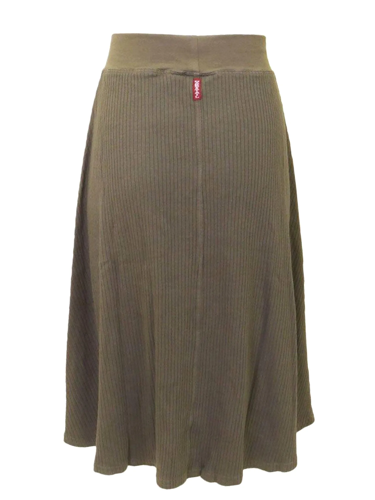 Hard Tail Wide Ribbed Skater Skirt CMR-04