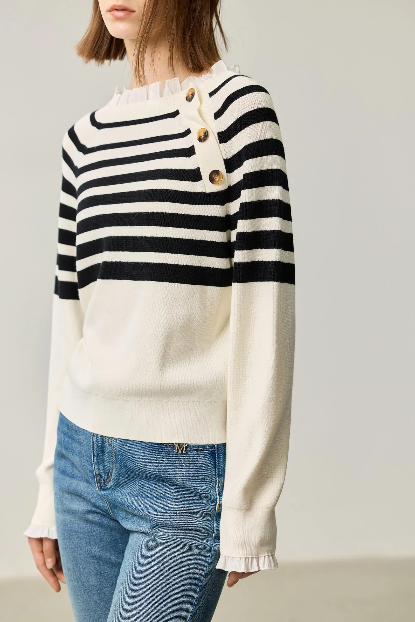 LILY French Relaxed Knit Sweater