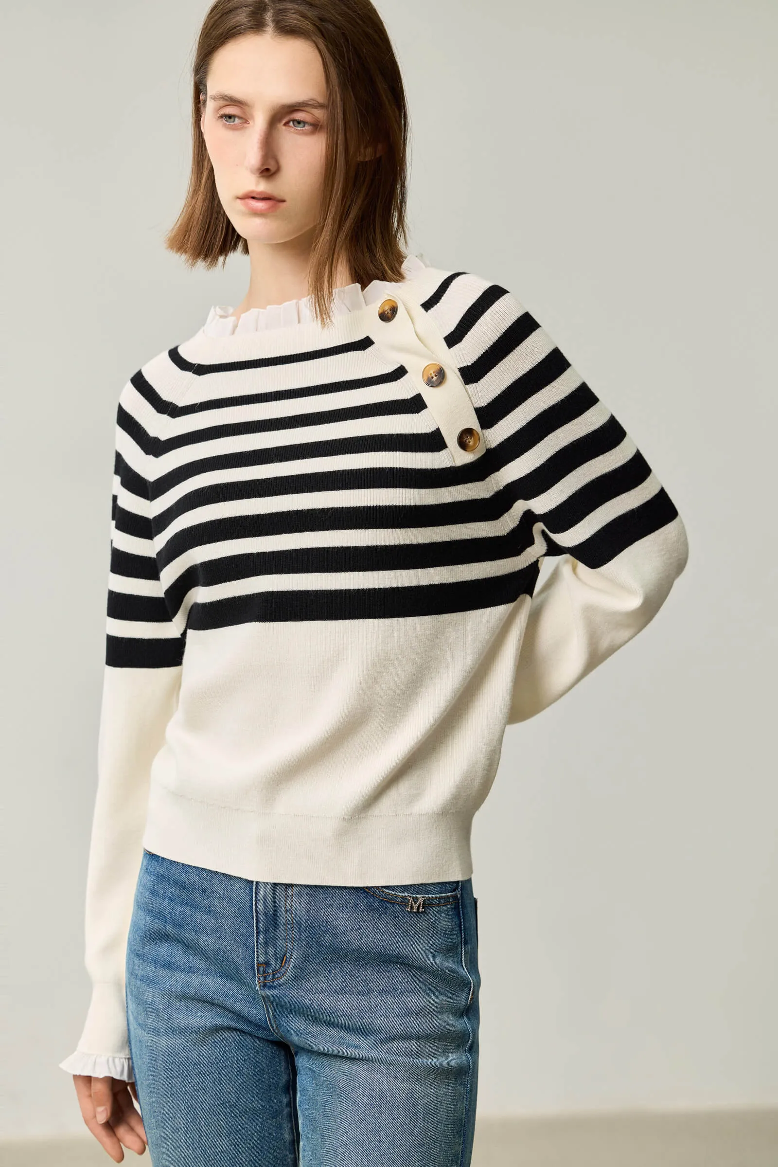 LILY French Relaxed Knit Sweater