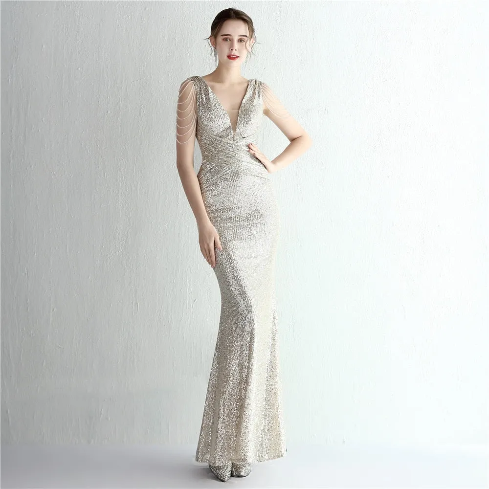 Love Me Right Beading Women's Maxi Dress