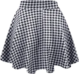 Made By Johnny Women's Basic Versatile Stretchy Flared Casual Mini Skater Skirt XS-3XL Plus Size