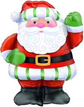 Novelty Santa Claus Shaped Balloon