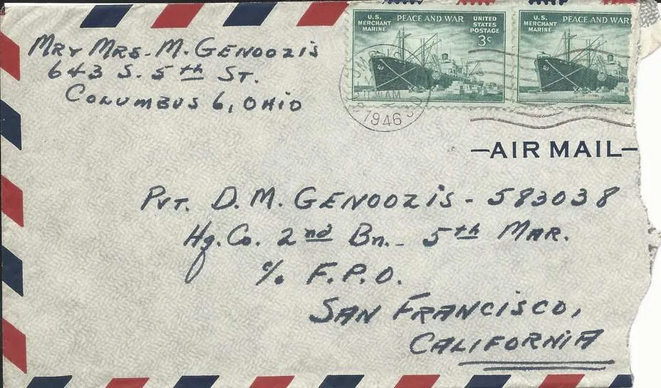 Original U.S. WWII USMC 1st Marine Division Named Grouping