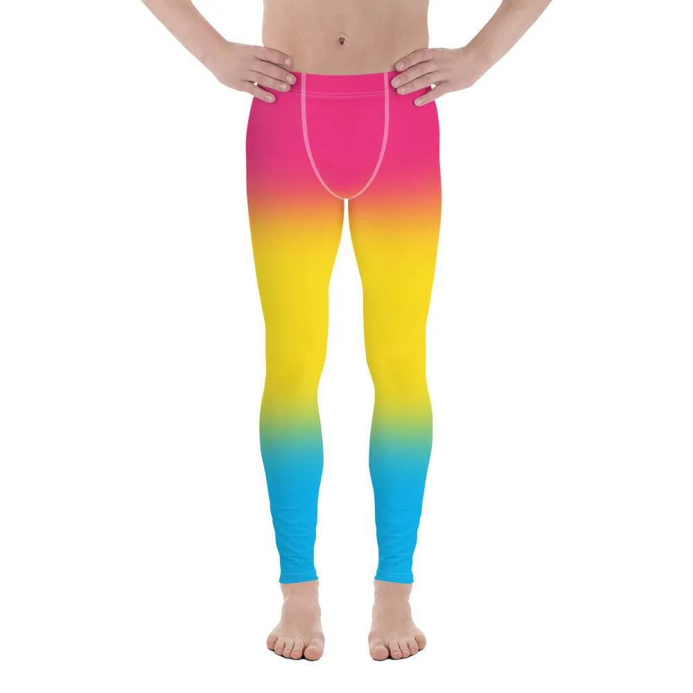 Pansexual Pan Pride Men's Leggings Yoga Pants - Ombre