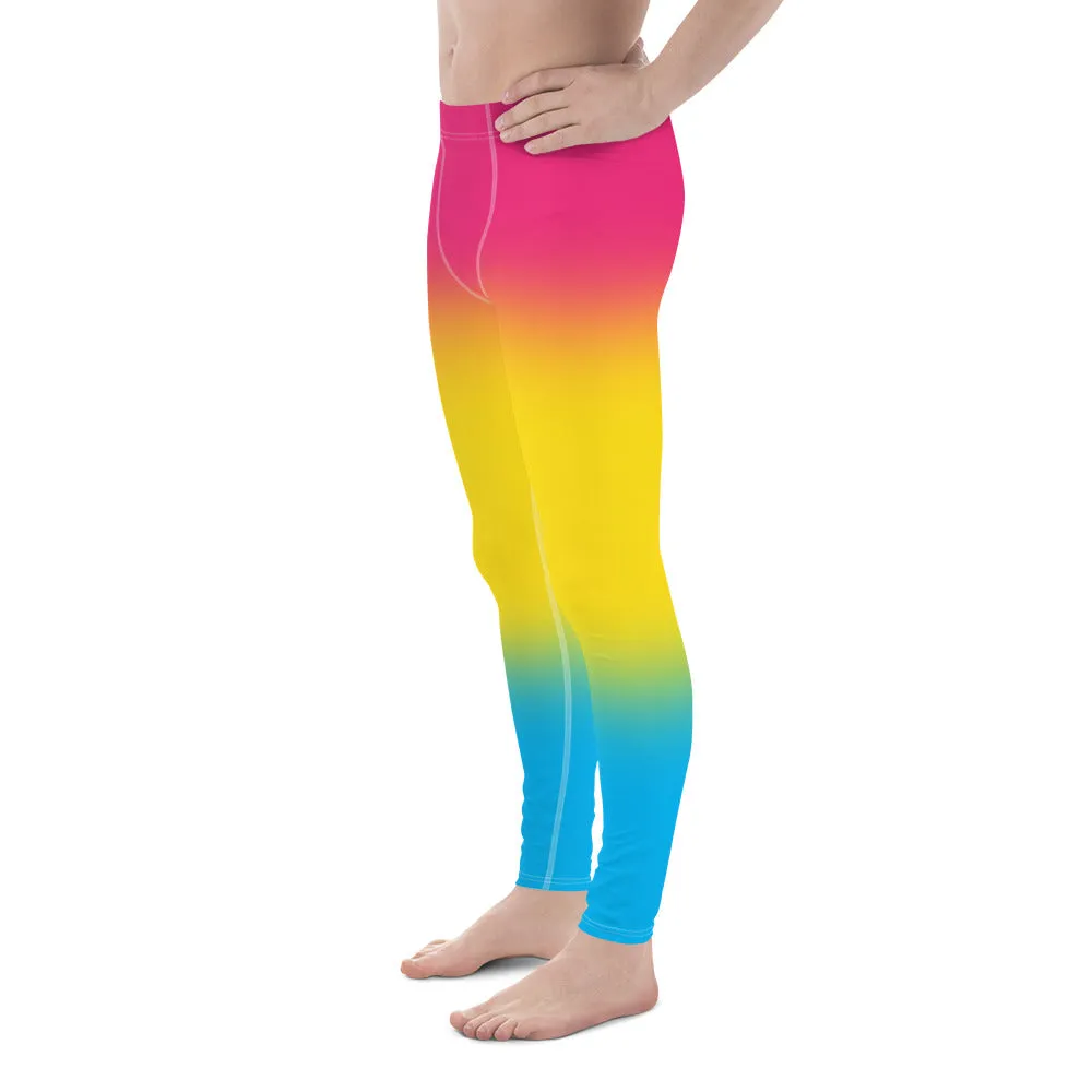 Pansexual Pan Pride Men's Leggings Yoga Pants - Ombre