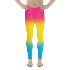 Pansexual Pan Pride Men's Leggings Yoga Pants - Ombre