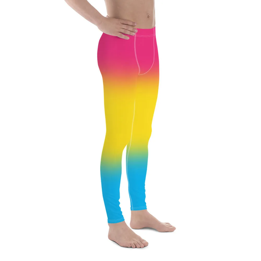 Pansexual Pan Pride Men's Leggings Yoga Pants - Ombre