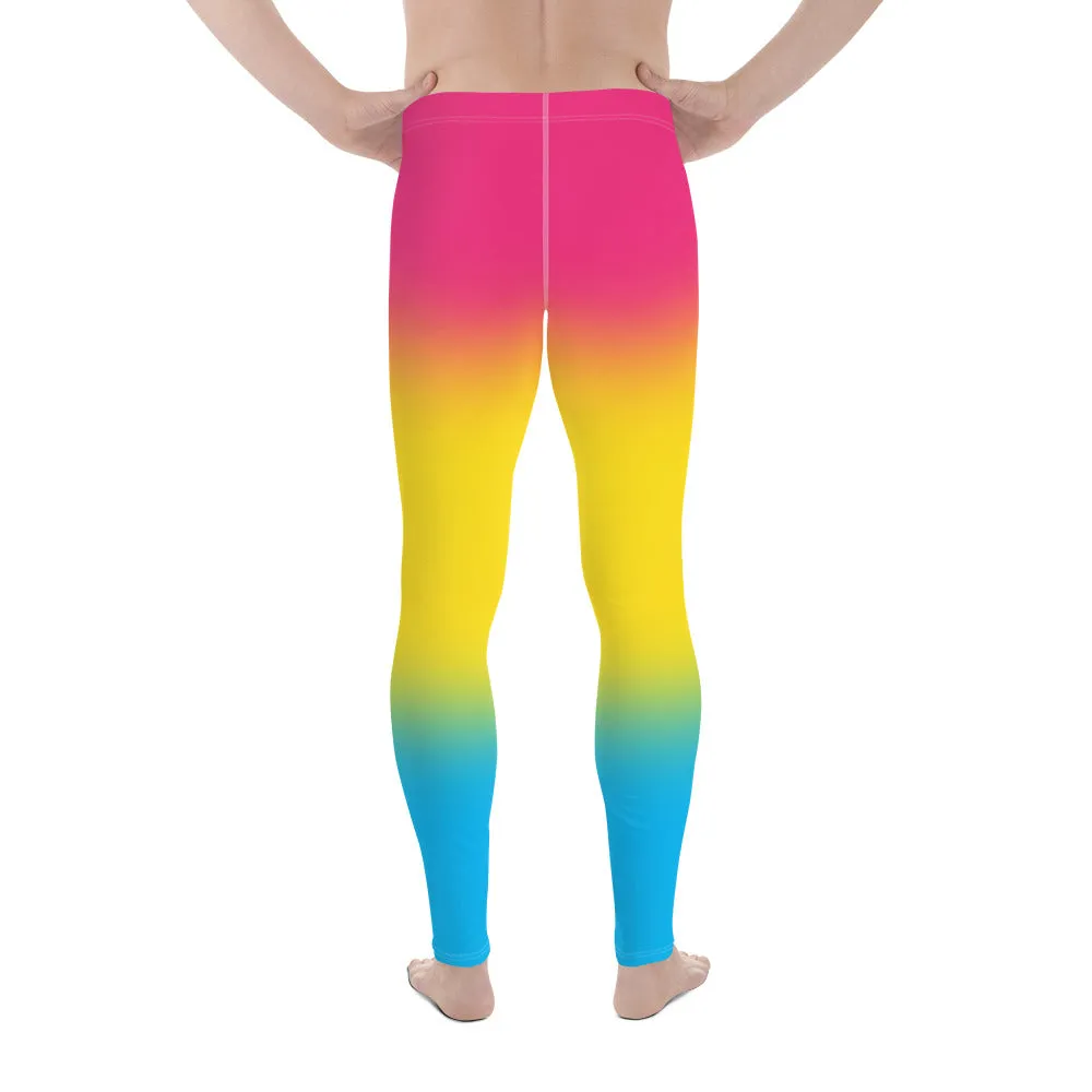 Pansexual Pan Pride Men's Leggings Yoga Pants - Ombre