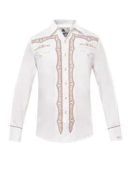 Ranger's Usa Men's White Charra Tarugos Shirt