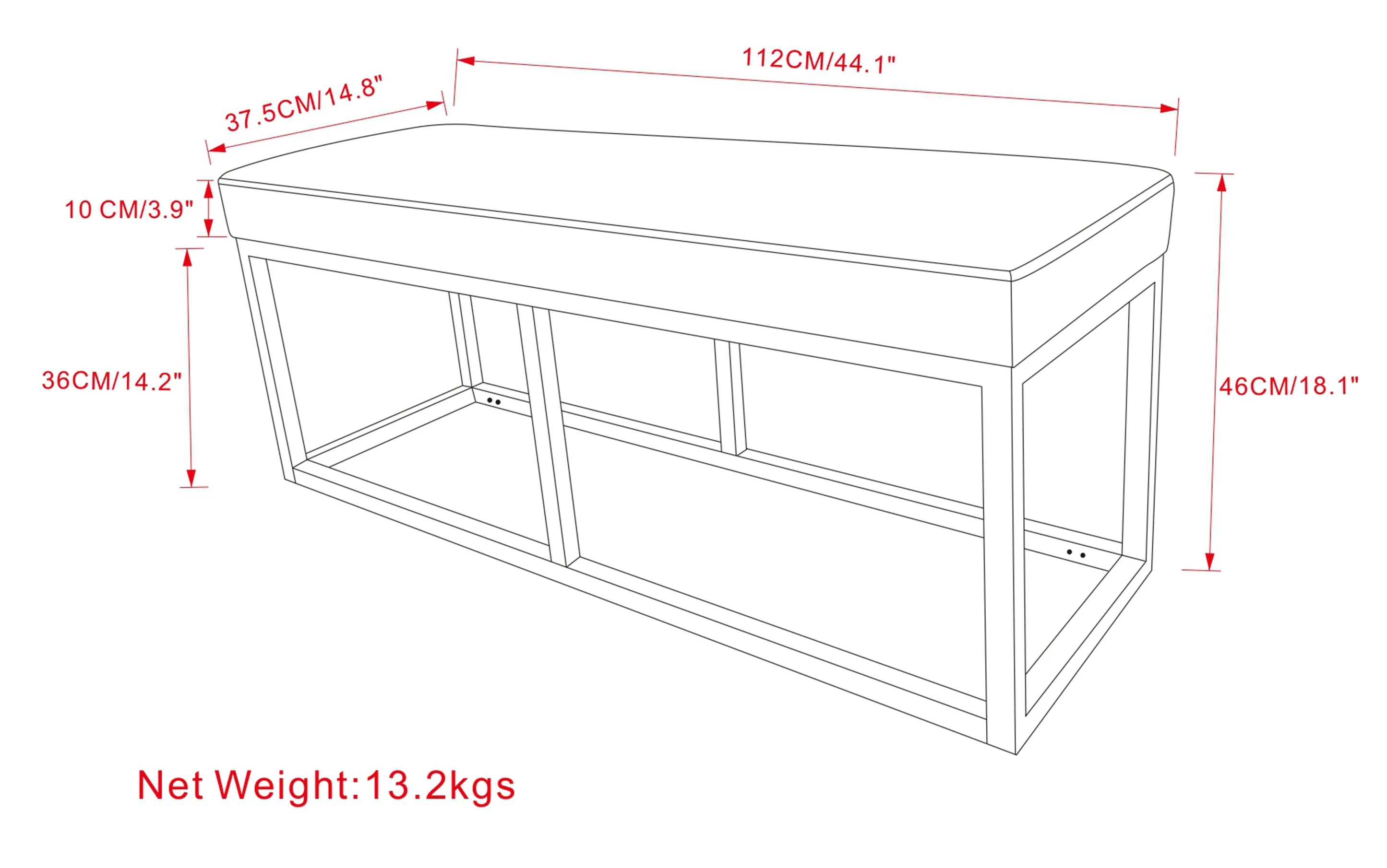 Reynolds Ottoman Bench